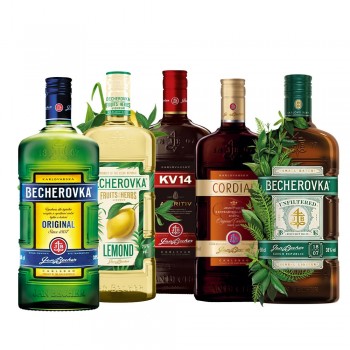 Becherovka Family Set 5 x 0,5 Liter