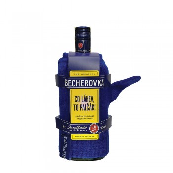 Becherovka 0,5l mit Handschuh