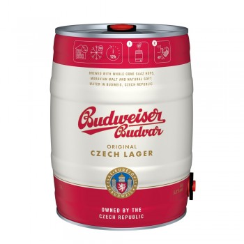 Budweiser Budvar Partyfass 5 Liter Bierrfass