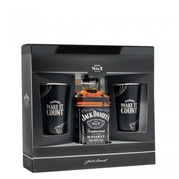 Jack Daniel's MAKE IT COUNT Metall Becher Geschenkset