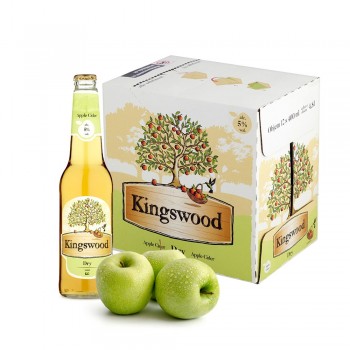 Kingswood Dry Cider Apfelschaumwein Box 12 x 400ml