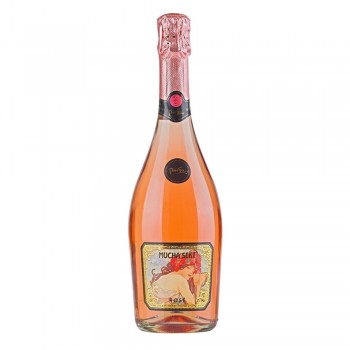 Mucha Rose Sekt 0,75 L Flasche