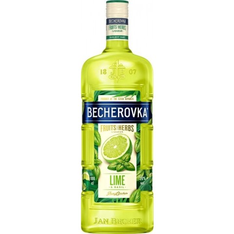 Becherovka Limette Basilikum Kräuterlikör 500ml
