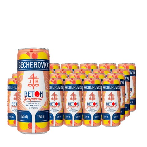 Becherovka Beton Grapefruit & Tonic 24x250ml