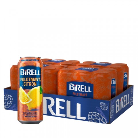 Birell Polotmavy Citron Halbdunkles Dosenbier