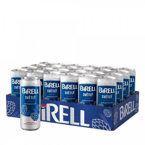 Birell Svetly alkoholfrei 24 x 330ml Liter Dosenbier Palette