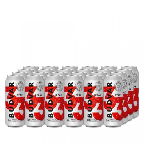Budvar 33 Svetly lezak 24 x 500ml Dosenbier