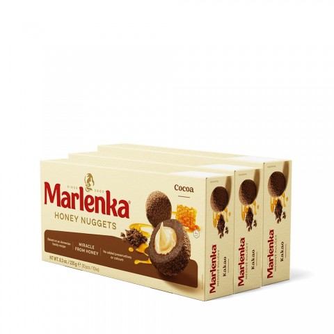MARLENKA Honigkugeln mit Kakao 3 x 235g