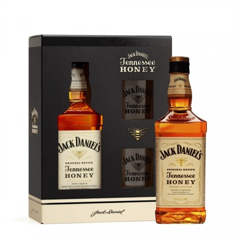 Geschenkset Jack Daniel's Tennessee Honey inkl. 2 Gläser 2025