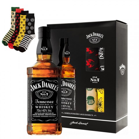 Jack Daniels No.7 Geschenkset mit 4 Paar Socken