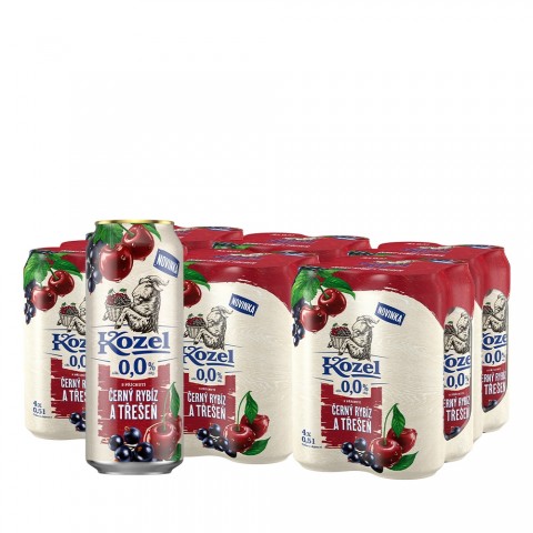 Kozel Johannisbeere Kirsche 24 × 0,5L Alkoholfrei