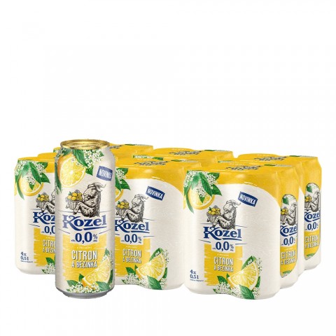 Kozel Zitrone und Holunder 24 × 0,5L Alkoholfrei