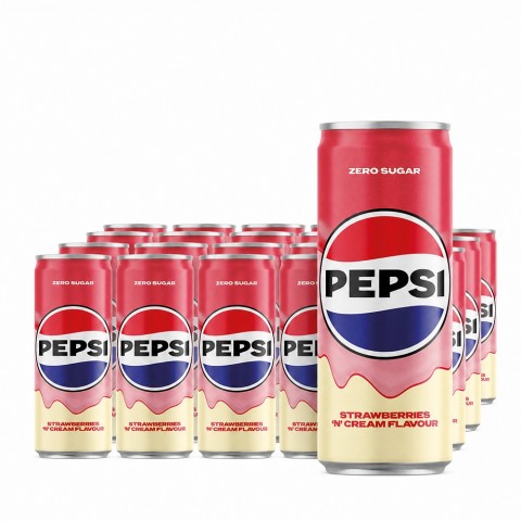 Pepsi Cream Strawberry zero 24 x 330ml