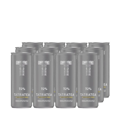 Tatratea 12 x 250 ml mixed with Tonic 7,2%