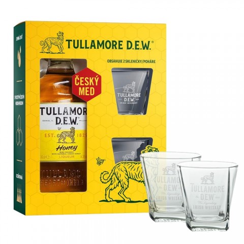 Tullamore Dew Honey Geschenkset mit 2 Gläser