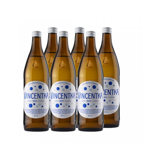 Vincentka Mineralwasser mit Kohlensäure, 6 x 700 ml