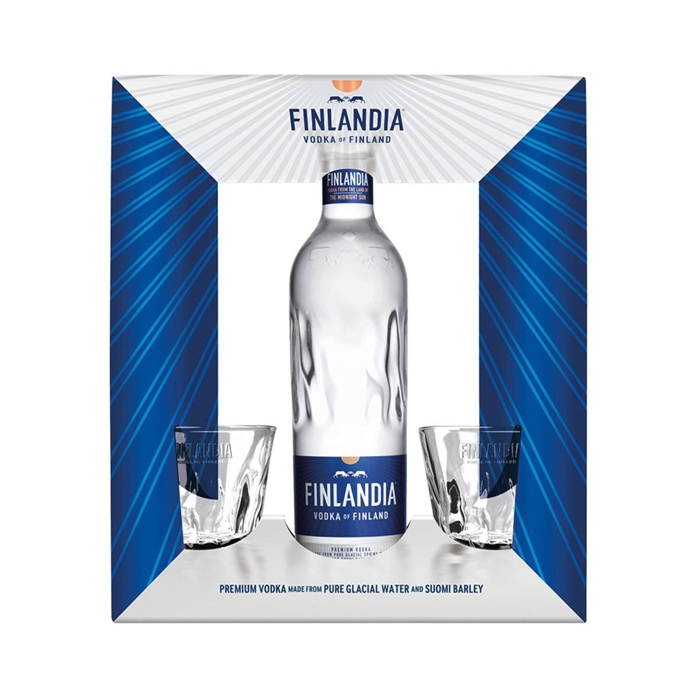 Finlandia Vodka Geschenkset Mit 2 Glaser Vodka Online Kaufen Hopfenkurier Com