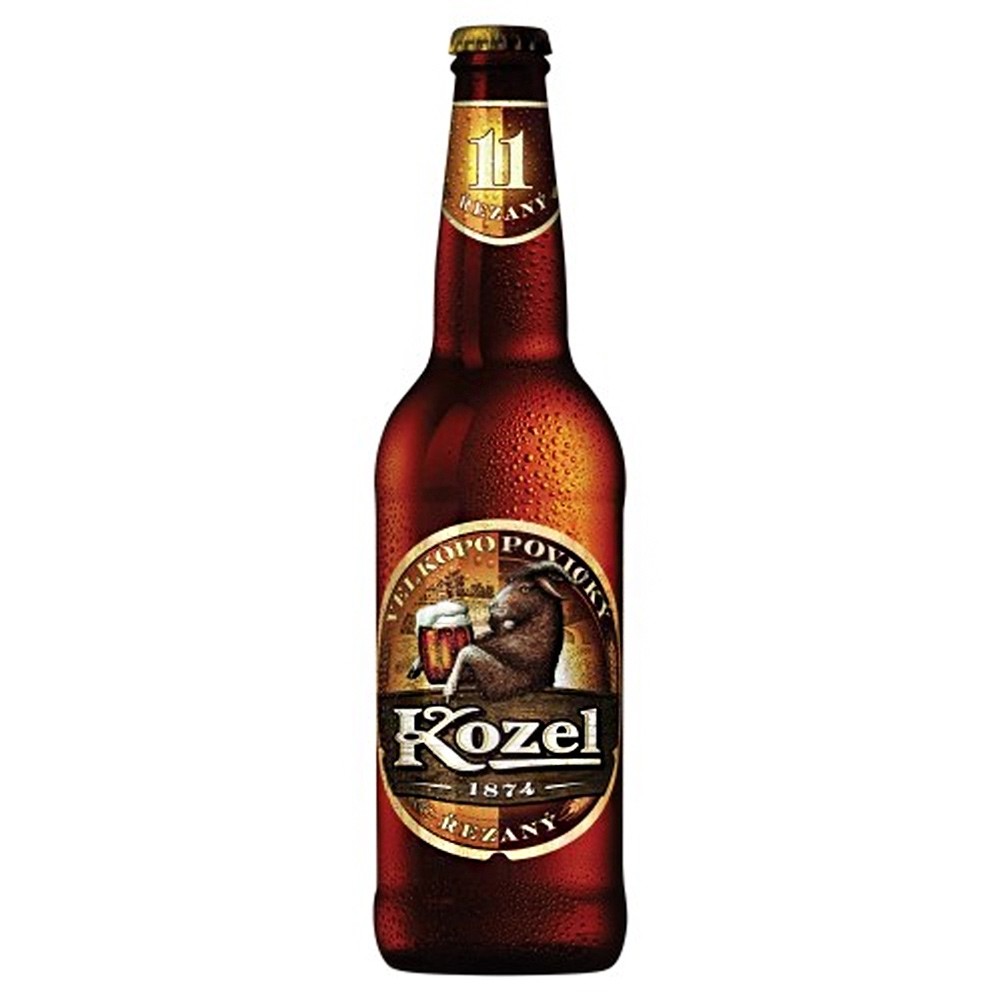 Kozel 11° rezany 0,5 Liter Dunkel und Helles Bier gemischt ...