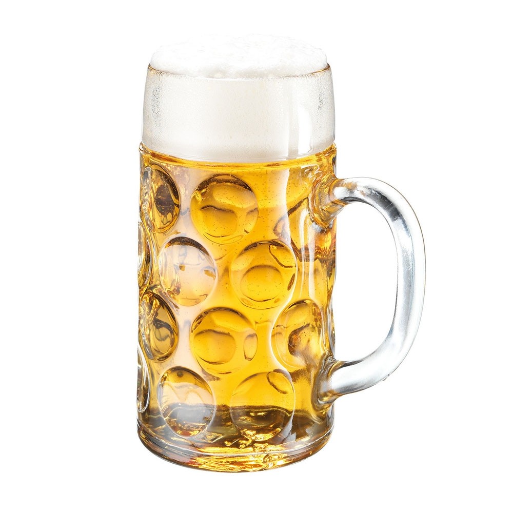 Bierkrug - Masskrug - Glas 1,0 Liter | Hopfenkurier.com Bierspezialitäten