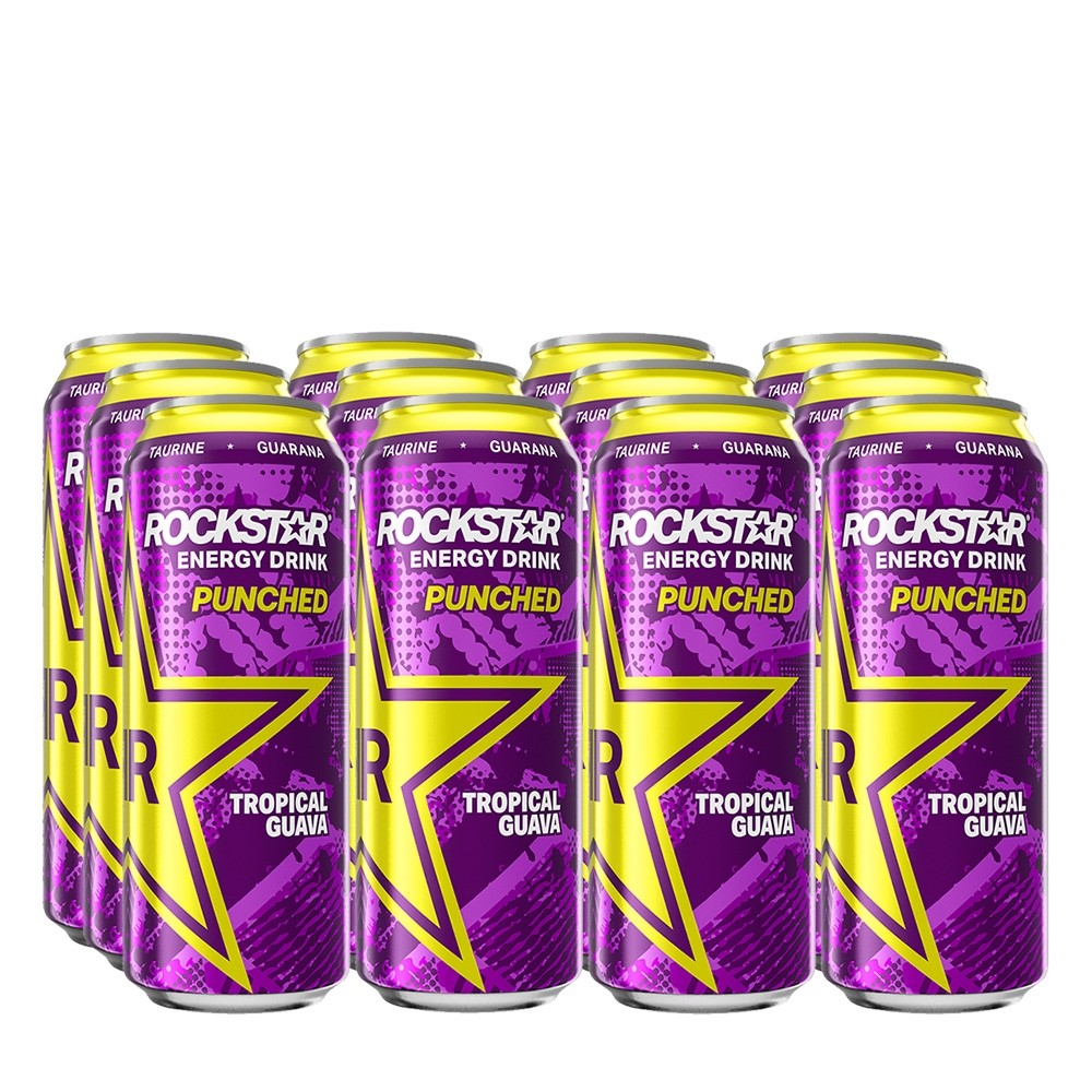 Rockstar Energy Drink Punched Tropical Guava 12 x 500ml Dosen online kaufen