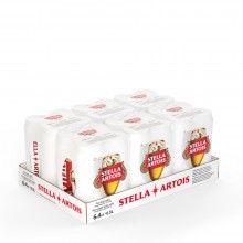Stella Artois - 24 x 500ml Premium Dosenbier für den perfekten Genussmoment