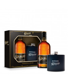 Rum Bozkov Republica Exclusive Geschenkset mit Flachmann