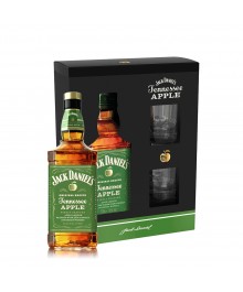 Jack Daniels Apple Geschenkbox mit zwei Gläser