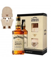 Jack Daniels Honey - Geschenkset mit Mützen und Handschuhe