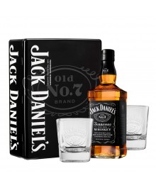 Jack Daniel's in Metallbox mit 2 Whiskygläser