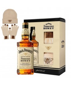 Jack Daniels Honey - Geschenkset mit Mützen und Handschuhe