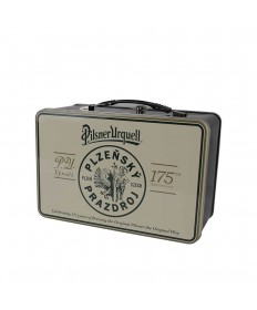 Pilsner Urquell Blechkoffer beige